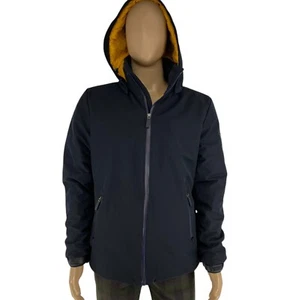 POLO CLUB Men Navy Blue Hooded Padded Jacket Coat Size L - Picture 1 of 10