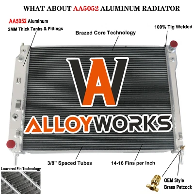 Radiador de aluminio de 4 filas para Chevy Captiva Sport 2008-2015 08-2010 Saturn Vue Foto 1 de 4