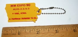 *Minneapolis Moline Expo 90 1990 Vail Iowa State Figur Schlüsselanhänger mm Sammler - Bild 1 von 3