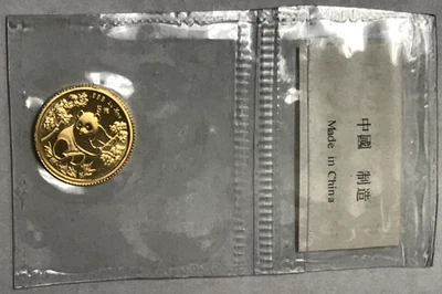 1992 China 5Y 1/20oz .999 Gold Panda Mint Sealed - Image 1 of 4