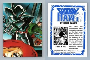 Like A Fox #5 Shadowhawk 1992 Comic Images Trading Card - Picture 1 of 1