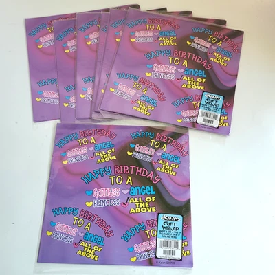 Kalan Gift Wrap Sheets - Happy B Day Princess - 20" x 30" - 7 (2 Sheet Packs) - Image 1 of 4
