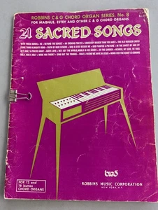 Robbins C&G Akkordorgel Serie, Nr. 8 "21 geistliche Lieder" 1971 - Bild 1 von 4