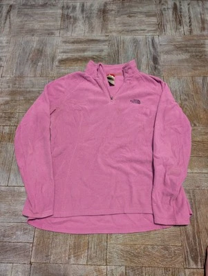 Pullover polar mediano con cremallera de cuarto de color malva/rosa The North Face para mujer Foto 1 de 4