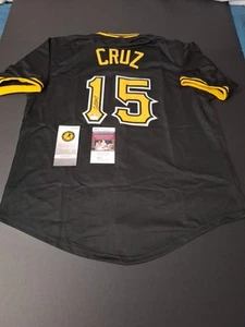 Oneil Cruz Pittsburgh Pirates Signed Autographed Pro Style Black Jersey JSA - Picture 1 of 18