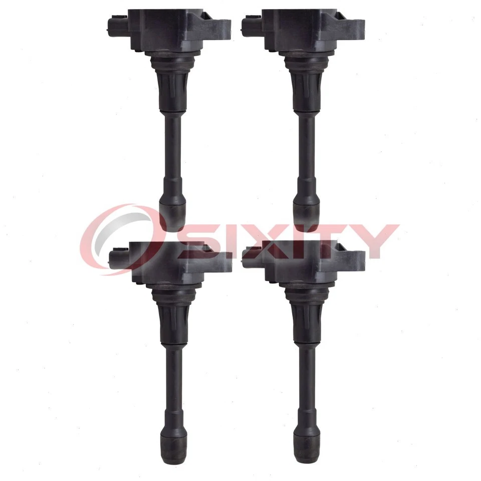 4 pc Hitachi Ignition Coils for 2007-2013 Nissan Versa 1.6L 1.8L L4 Spark zw - Image 1 of 4