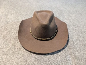 Cappello da cowboy Renegade uomo 7 1/8 lana marrone western made in USA  - Foto 1 di 9