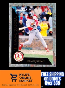 Brian Jordan St. Louis Cardinals 1993 Pinnacle Team 2000 #39 of 80 - Picture 1 of 5