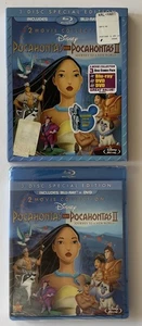 Pocahontas & Pocahontas II (Blu-ray + DVD, 3-Disc Set) BRAND NEW w/ Slipcover - Bild 1 von 8