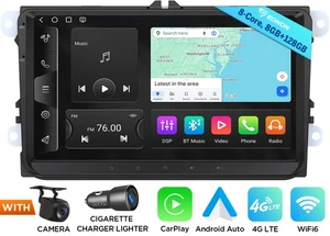 Für Scirocco Android Autoradio 9" 8+128GB DSP QLED CarPlay GPS Navigationssystem - Bild 1 von 22