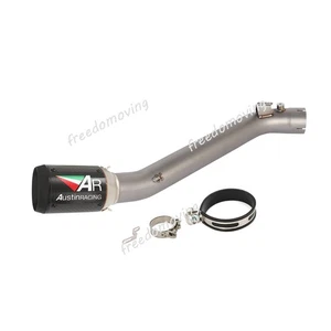 Silenciador escape de fibra de carbono tubo de escape de enlace medio para Suzuki GSXR1000 2007-2008 - Imagen 1 de 9