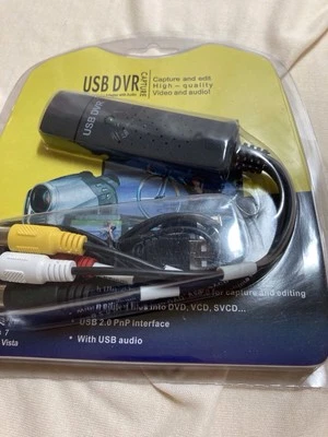 Usb DVR Capture USB 2.0 Video Adapter With Audio, Model No.T118 New In Package - Image 1 of 2