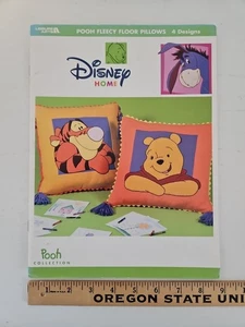 Leisure Arts Disney Home POOH FLEECY FLOOR PILLOWS Fleece Sewing Pattern Book UC - Picture 1 of 6