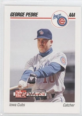 1992 SkyBox Pre-Rookie Iowa Cubs Jorge Pedre George Pedre #215 RC - Image 1 of 2