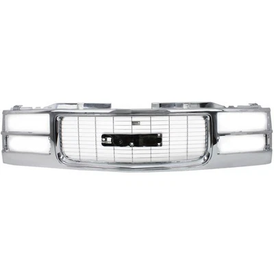 For GMC C2500/C3500 Grille Assembly 1994-2000 w/ Composite Headlights Plastic Foto 1 de 4