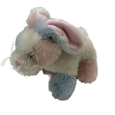 Cotton Candy Bunny Rabbit Pink Blue HM174 Ganz Webkinz Plush 9" Toy  Lovey - Image 1 of 4