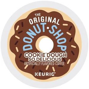 Donut Shop Cookie Dough So Delicious Coffee 24 to 144 K cup Pods FREE SHIPPING - Picture 1 of 4