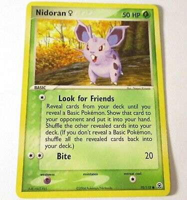 Nidoran 70/112 EX FireRed LeafGreen Pokemon Card FRLG