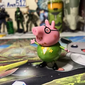 2003 Peppa Pig Daddy Pig Fancy Family Jazwares Loose Figure - Picture 1 of 6