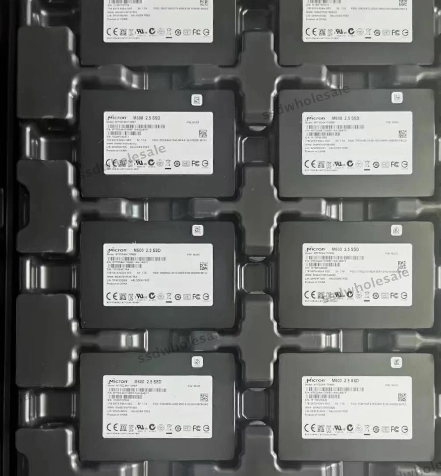 Micron M600 1TB 2.5'' SATA III 6Gb/s Server Data MTDDAK1T0MBF F/W MU03 SSD - Image 1 of 2