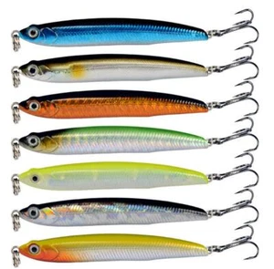 7PCS Pencil Sinking Fishing Lure Saltwater Crankbait Hard Jigs Bait Swimbait 10g - Picture 1 of 10