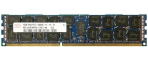 SK Hynix 1x 16GB DDR3-1600 RDIMM PC3-12800R Dual Rank x4 Module HMT42GR7MFR4C-PB - Afbeelding 1 van 1