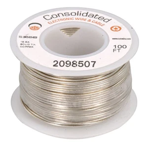 18 AWG Solid Tinned-Copper Bus Bar Wire 100 Feet - Picture 1 of 1