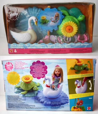 RARO 2002 BARBIE SHELLY WATER FRIENDS CISNE TORTUGA JUEGO MATTEL ¡NUEVO SELLADO! Foto 1 de 4