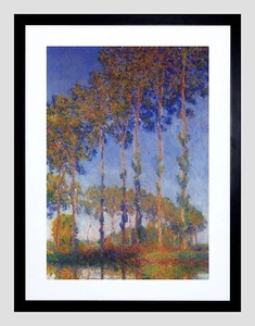 86939 CLAUDE MONET POPLARS IN EPTE SUNSET OLD Decor Wall Print Poster - Picture 1 of 7
