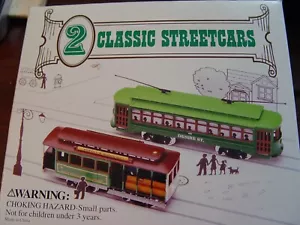 2 Classic Streetcar Models(Desire St, Powell & Mason St) Trolley Cable Cars - Picture 1 of 3