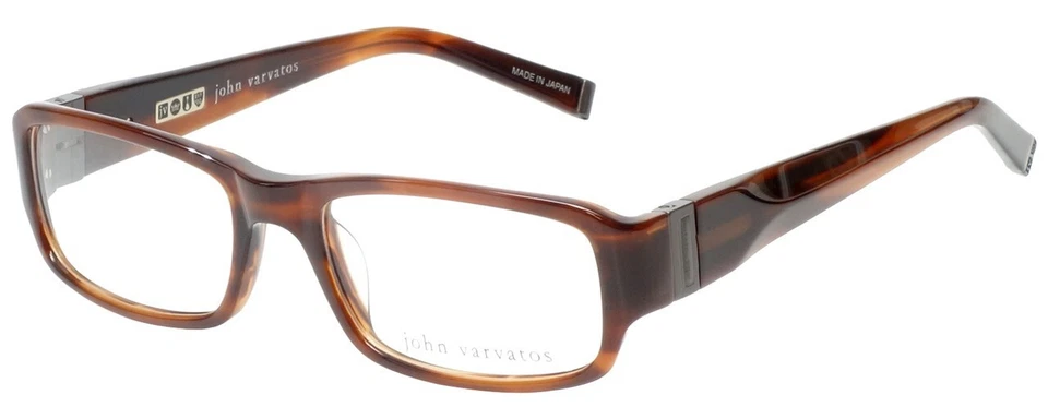 John Varvatos Eyeglasses V341 Brown Horn 53mm