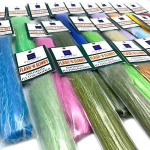 FLASH 'N SLINKY - Fly Tying Fiber Material Just Add H20 - 35 Colors Available! - Picture 1 of 36