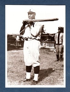 OSCAR CHARLESTON, Blackball Negro League | large 4+"X 6+"+ postcard
