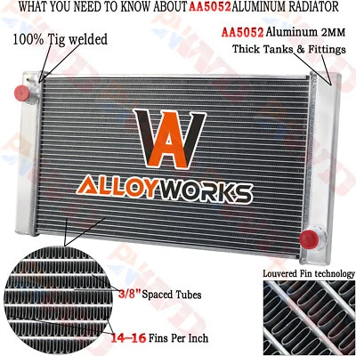 Aluminum Radiator For 2007-2016 Mini Cooper S Cooper Paceman Countryman 1.6L L4 Foto 1 de 4