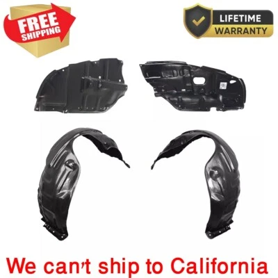 For 2002-2006 Front Fender Liner & Lower Engine Under Cover Lexus ES330 Set of 4 Foto 1 de 4