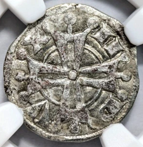 Raymond V Frankreich Provence NGC AU 58 Silber Denier Tempelritter Kreuzritter - Bild 1 von 11