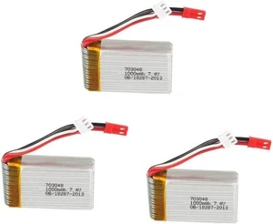 Set di 3 batterie LiPo 7.4V 700mAh per drone MJX X600 - batteria ad alte pres... - Foto 1 di 7