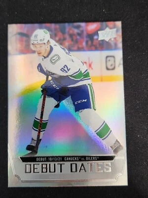 2022-23 Upper Deck Series 1 - Debut Dates #DD-2 Vasily Podkolzin - HOLO - Image 1 of 3