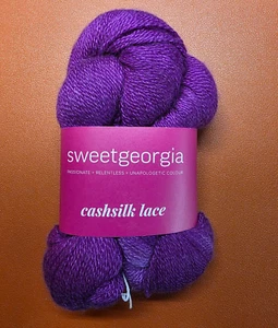 SweetGeorgia CASHSILK LACE yarn - 55%silk/45%cashmere - color: Grape Jelly - Picture 1 of 2