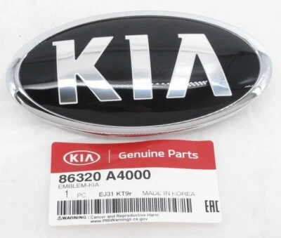 Genuine OEM Kia 86320 A4000 Front Grille Emblem Badge 2015-2020 Sedona - Image 1 of 2