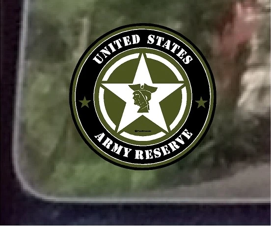 ProSticker 1115 (One) 4" United States Army Reserve Star Soldier Decal Sticker  - Image 1 of 1