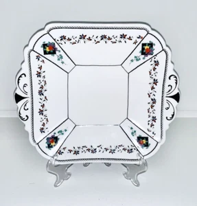 Shelley - fruit & diamond design 11505 tab handled cake / gateau plate - Picture 1 of 6