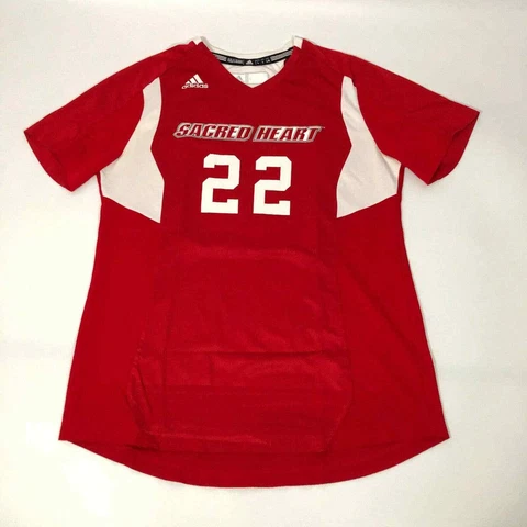 Sacred Heart Pioneers Adidas Womens Jersey Size Large Soccer Red White NCAA #22 Cover