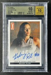 2017 Rittenhouse WNBA Kelsey Plum Rookie Autographs RC Auto Uniform BGS 10 - Picture 1 of 2
