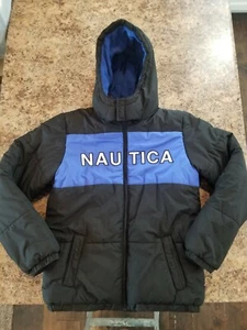 Nautica Hooded Puffer Winter Coat Youth XL 18/20 EUC  - Picture 1 of 4