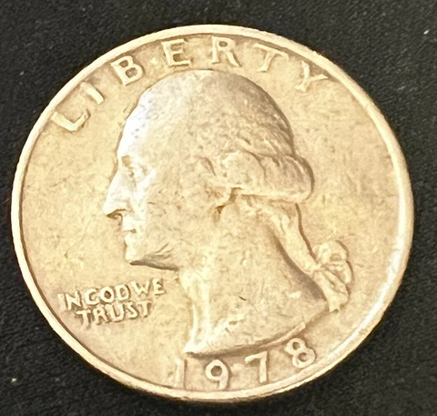 1978 Quarter No Mint Mark-Circulated-Rare Coin Cover