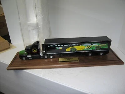 1/43 JOHN DEERE MOTORSPORTS #97 HIGH DETAIL HAULER NIB serial #0022 HTF - Image 1 of 4