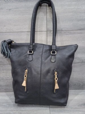 SEE by Chloé Woman Shoulder bag Black Leather shoulder bag zipers tote - Image 1 of 4