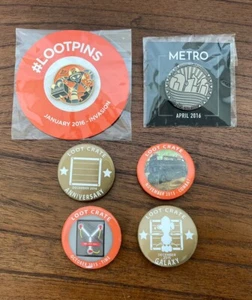Loot Crate Pin 6 Stück von 2014 2015 2016 Loot Gaming - Bild 1 von 8
