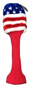 "Cubierta de cabeza de club de golf bandera estadounidense driver 3 felpa acrílica 18"" estrellas rayas" - Imagen 1 de 8